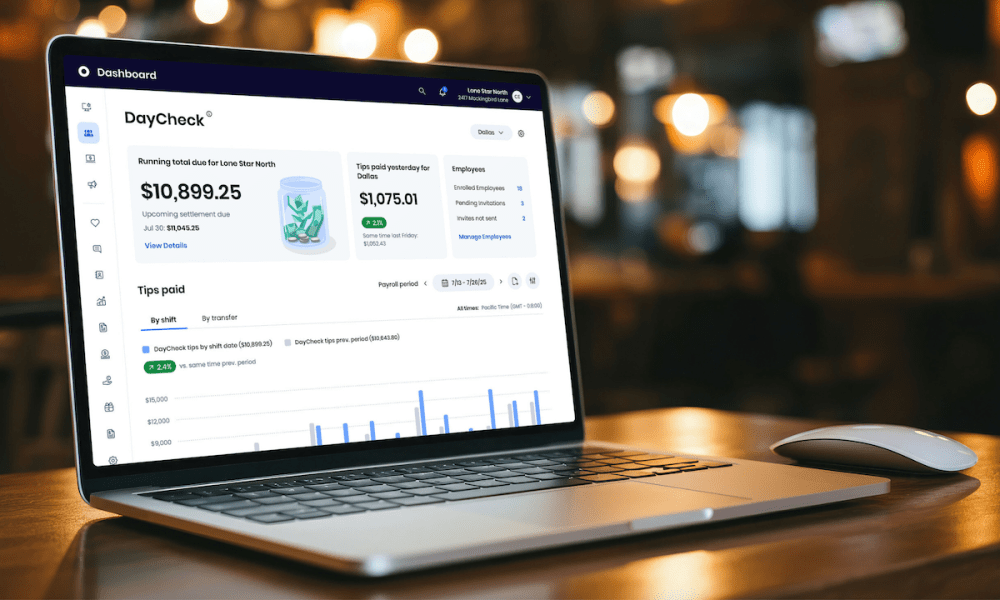 SpotOn DayCheck on laptop