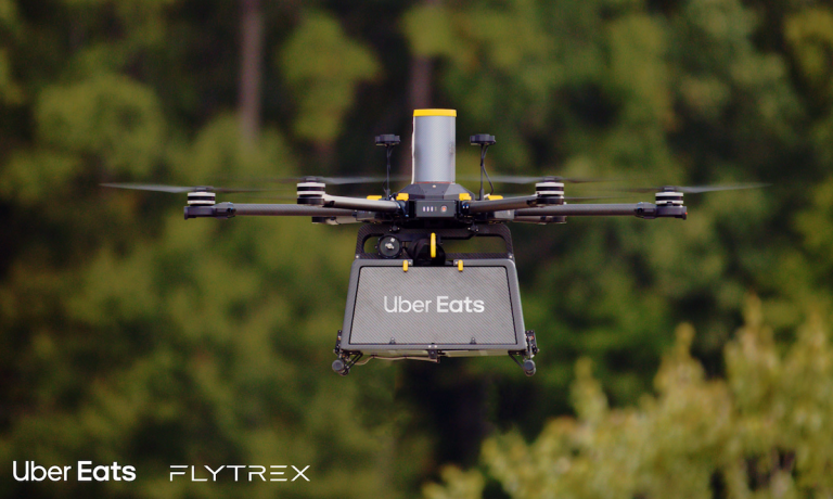 Uber Eats drone