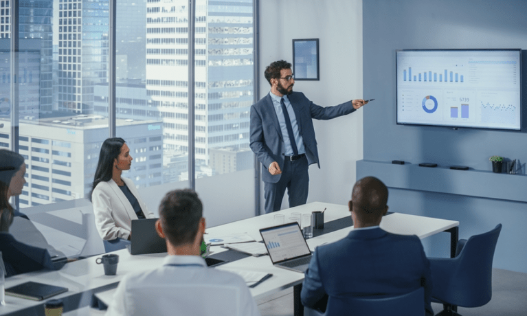 corporate finance meeting