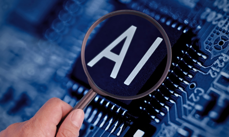 AI and magnifying glass