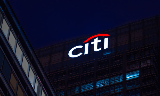 Citi building at night