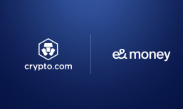 Crypto.com and e& money logos