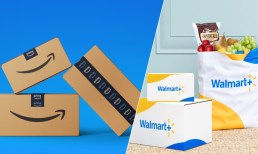 Amazon Gains as Walmart Leans Harder on Groceries