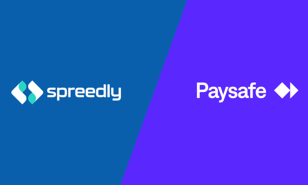 Spreedly and Paysafe logos