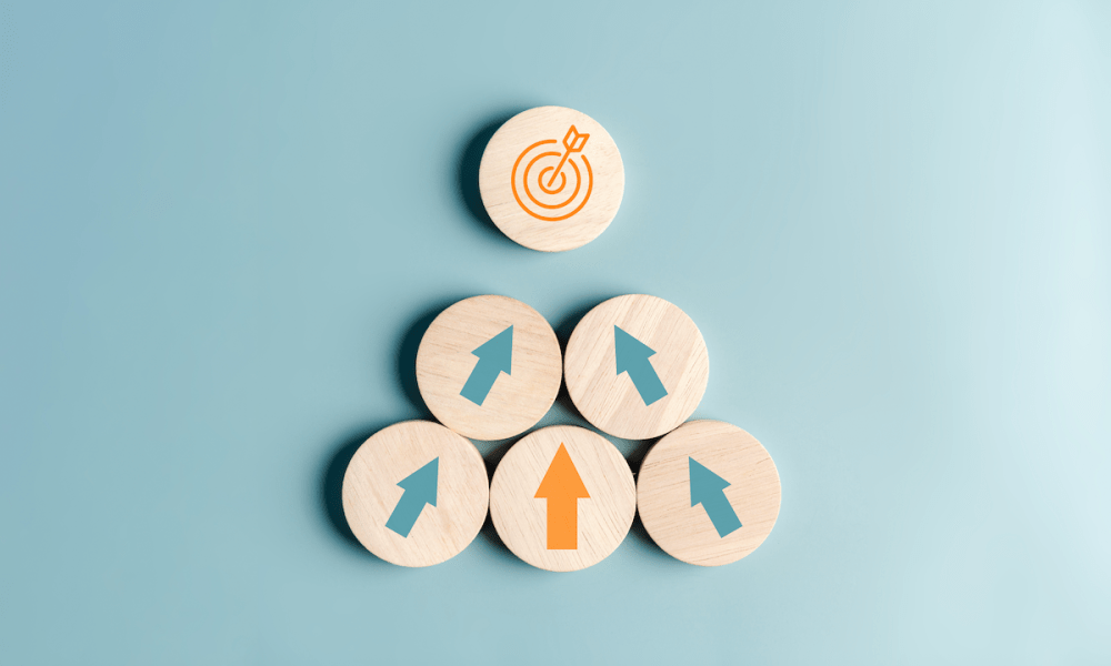 round blocks with up arrows