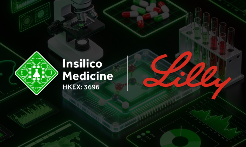 Insilico Medicine and Eli Lilly logos