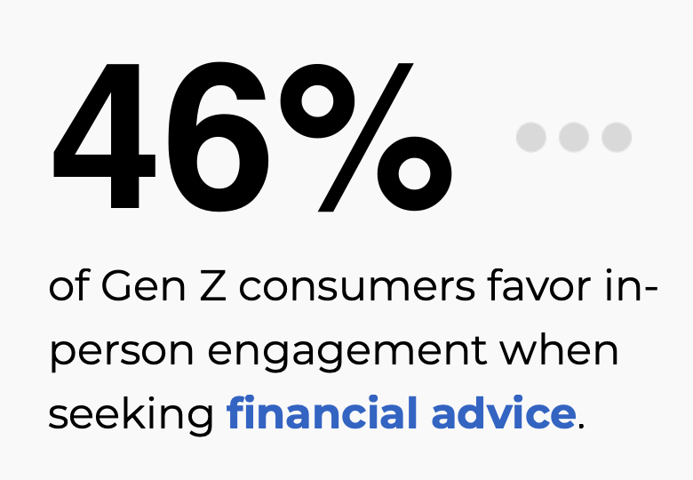 Gen Z financial advice stat callout