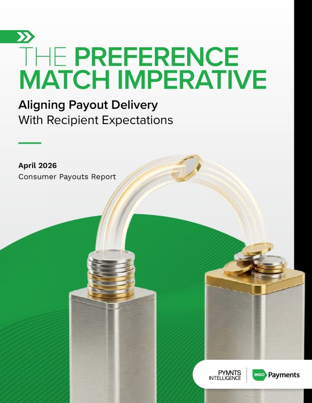 Cover for the PYMNTS Intelligence and Ingo Payments April 2026 report, The Preference Match Imperative. Find out how aligning payout delivery with preferences can enhance satisfaction and performance in modern disbursement systems.