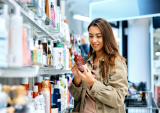 woman browsing at store