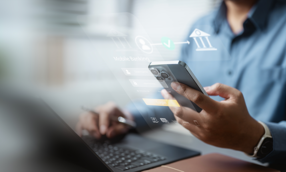 person online banking