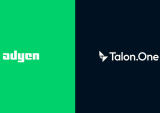 Adyen and Talon.One logos on green and black background
