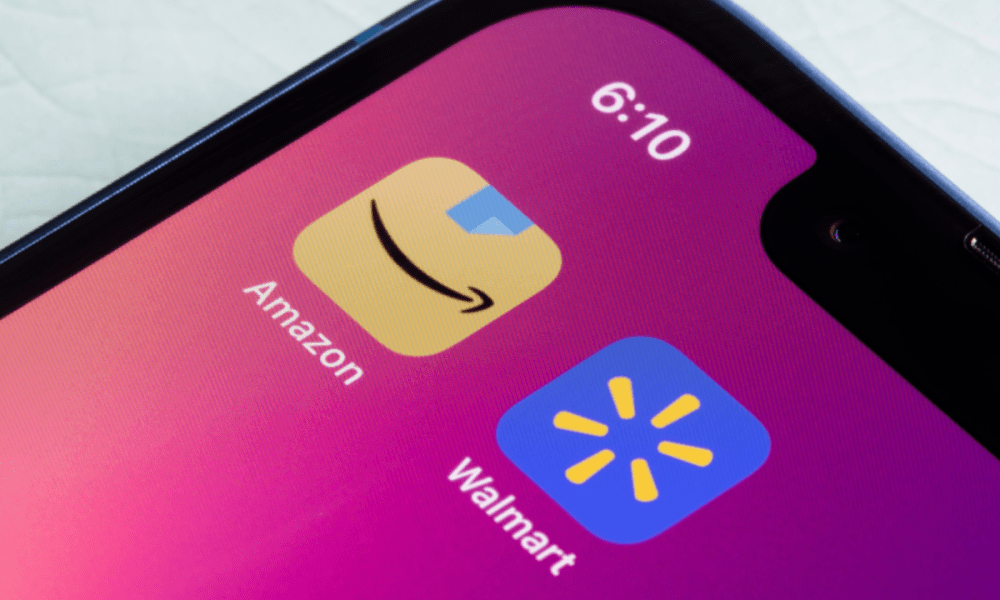 Amazon and Walmart apps