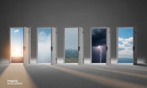Featured image for the PYMNTS Intelligence April 2026 Certainty Project Mini Data Report. New 2026 data shows how uncertainty is affecting business forecasting, with goods firms facing higher pressure and costs.