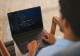 man with laptop