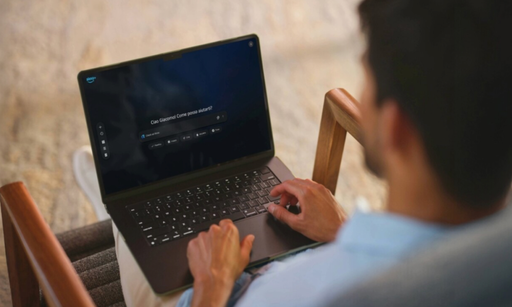 man with laptop
