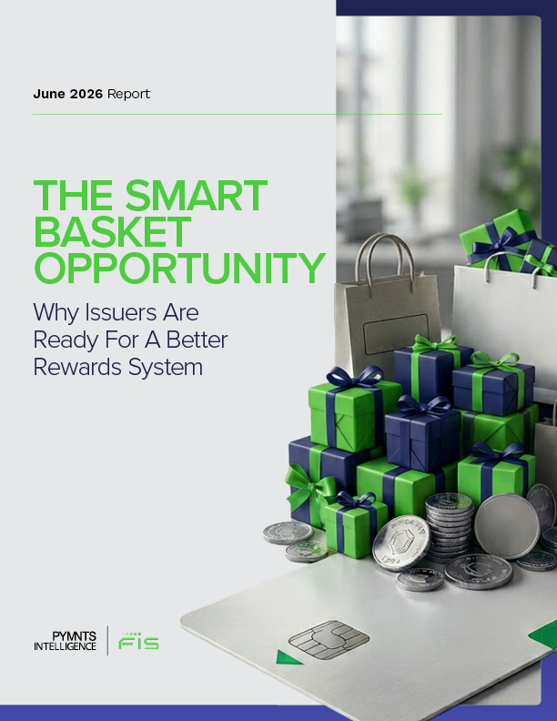 Cover for the June 2026 edition of the PYMNTS Intelligence and FIS series, The Seamless Checkout Opportunity. Learn how smart checkout strategies can help merchants bridge the gaps in existing rewards systems to enhance consumer spending behavior.