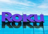 Roku sign and logo on the facade of company headquarters in Silicon Valley