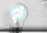 Lightbulb, AI, video overlay