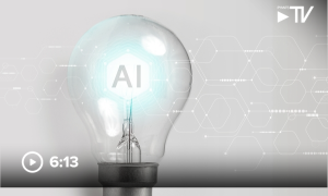 Lightbulb, AI, video overlay