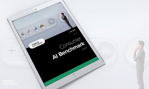 Cover image for the July 2026 PYMNTS Intelligence Consumer AI Benchmark Report. PYMNTS Intelligence reports how better results, time savings and user skill are driving consumers to use gen AI more often.