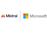 Microsoft and Mistral logos