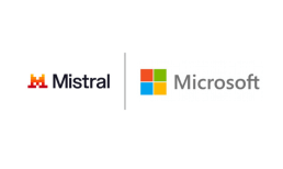 Microsoft and Mistral logos