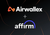 Airwallex and Affirm logos on black background