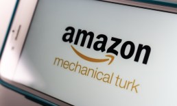 Amazon Mechanical Turk logo on phone