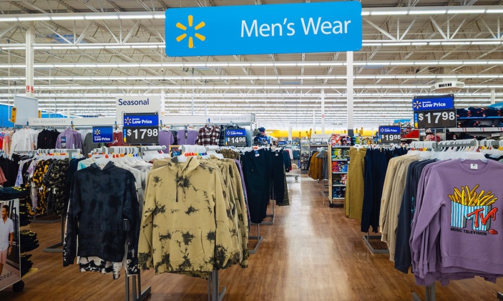 Walmart clothing display
