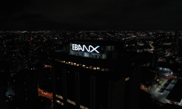 Ebanx building at night