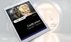 Cover image for the August/September 2026 edition of the PYMNTS Intelligence and Velera Credit Union Tracker. Credit unions are rebuilding branches around advice and relationships as digital channels absorb routine transactions once handled in person.