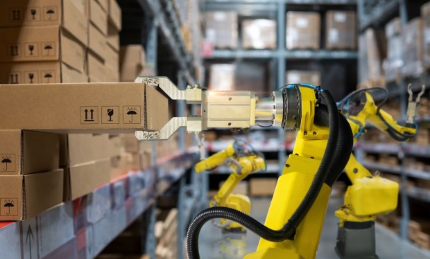 robot in warehouse