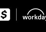 Cash App and Workday logos on black background