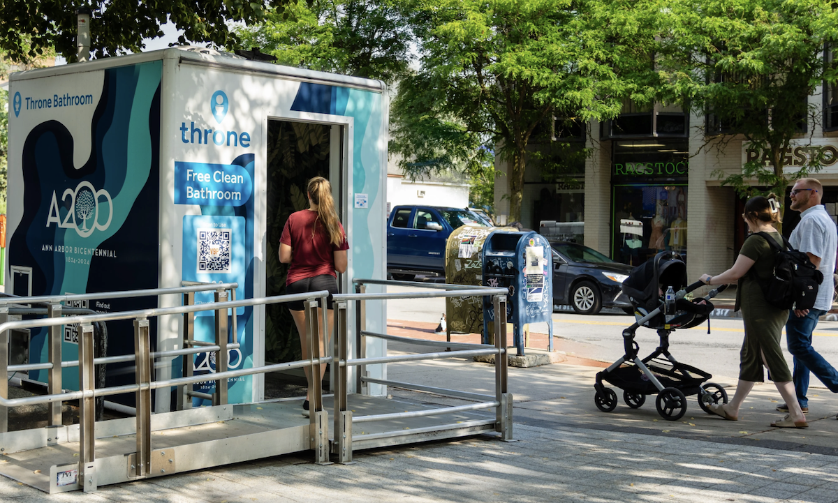 New York City new public bathroom exterior