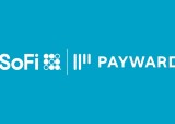 SoFi and Payward logos, white on blue background