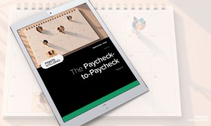 Cover image for the September 2026 edition of the PYMNTS Intelligence Paycheck-to-Paycheck Report. PYMNTS Intelligence explores five ways consumers live paycheck to paycheck and the gaps in savings, debt and room to cut spending.