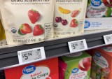 electronic shelf labels in Walmart grocery store