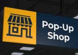 Pop-up store sign