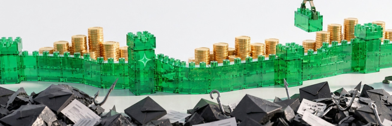 Header image for the October 2026 PYMNTS Intelligence Fraud Prevention First Data Dive. PYMNTS Intelligence explores AI fraud detection, adoption barriers and how firms protect business payments from scams.