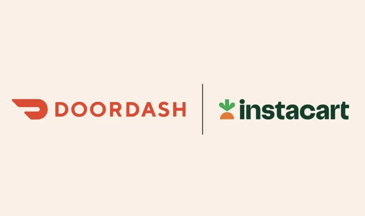 DoorDash and Instacart logos