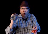 man with ghost detector